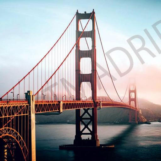 Cuadro en lienzo tamaño grande XXL bahía de San Francisco Puente Golden Gate Bridge [0]