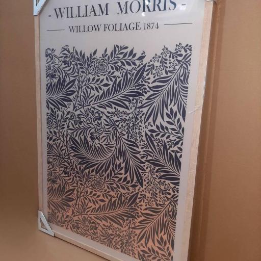 Cuadro con lámina de William Morris / Willow Bough, Movimiento Arts & Crafts, Marco color Roble. [2]