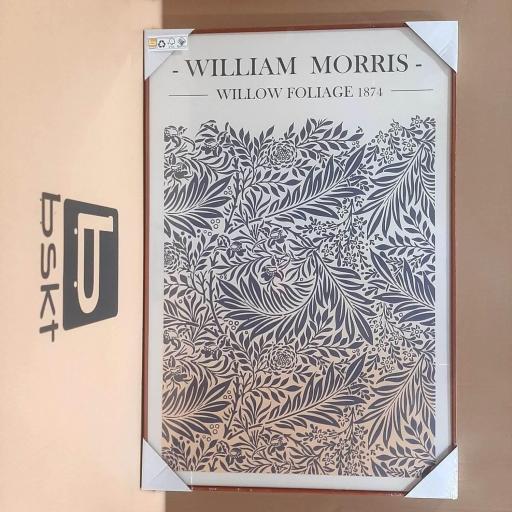 Lienzo enmarcado en madera color Nogal claro, William Morris [1]
