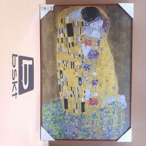 Cuadro enmaracdo Klimt el beso