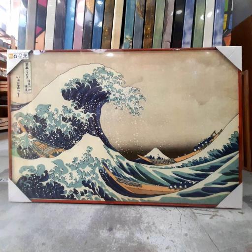 Cuadro enmarcado Kanagawa la ola [1]