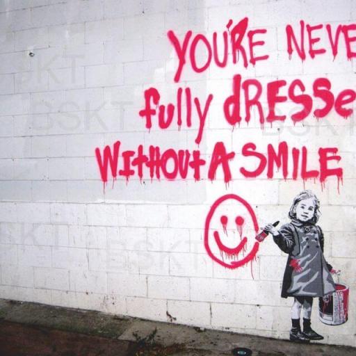 Cuadro en lienzo smile graffiti street art Banksy [0]