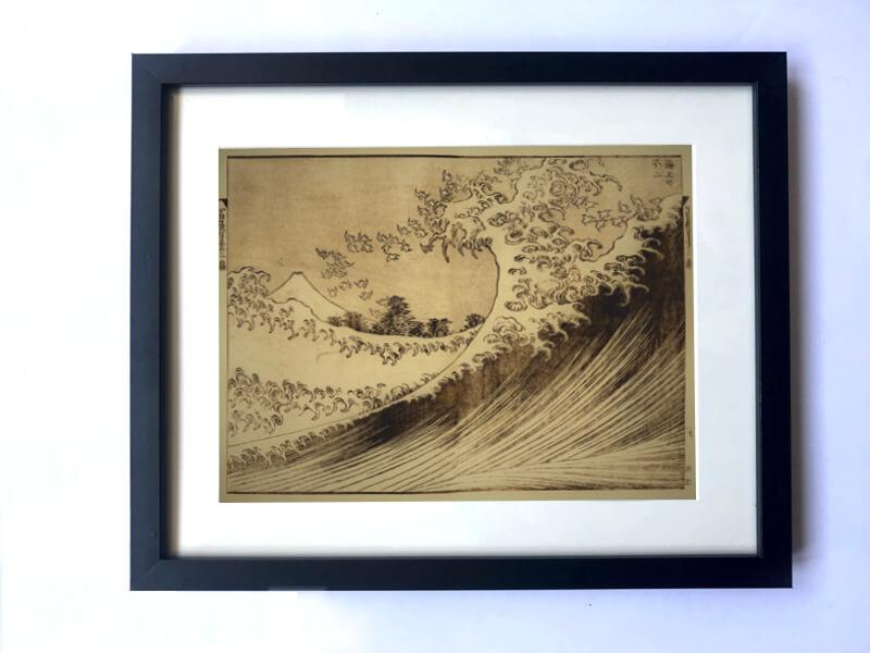 Cuadro sin marco Wood art ml-hokusai 42 x 30 cm