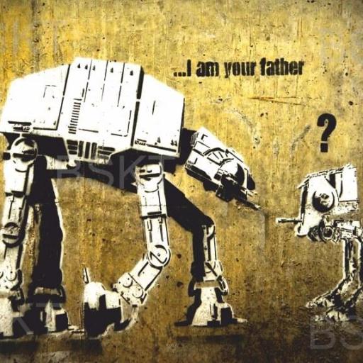 cuadro banksy star wars