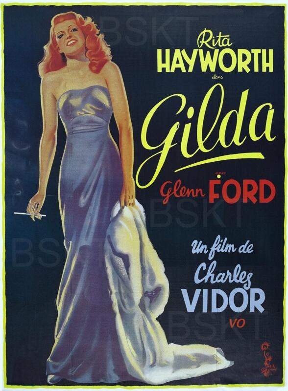 Cuadro en lienzo película Gilda Rita Hayworth