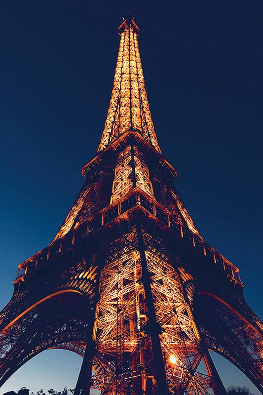 Cuadro en lienzo Torre  Eiffel Paris 