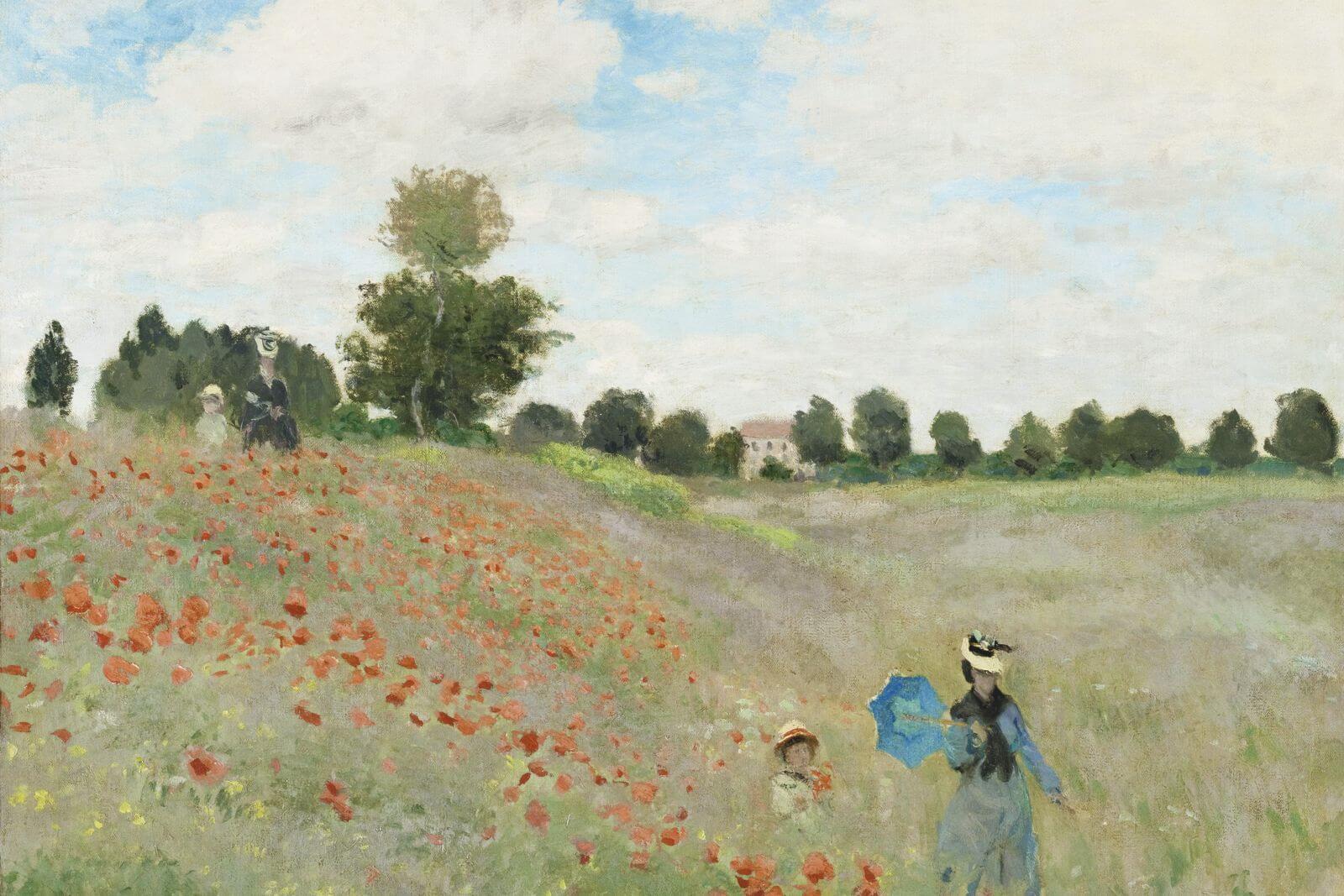 Cuadro en lienzo, Claude Monet, Poppies. Campo de amapolas