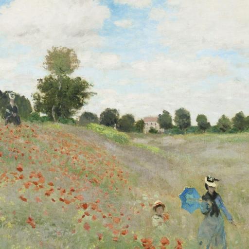 Cuadro en lienzo, Claude Monet, Poppies. Campo de amapolas [1]