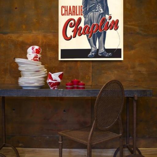 Cuadro en lienzo Charlie Chaplin Charlot [1]