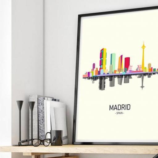 Cuadro en lienzo montado sobre bastidor Madrid España  [1]