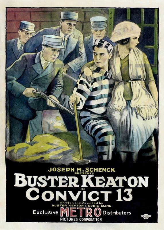 Cuadro en lienzo Buster Keaton Convict 13