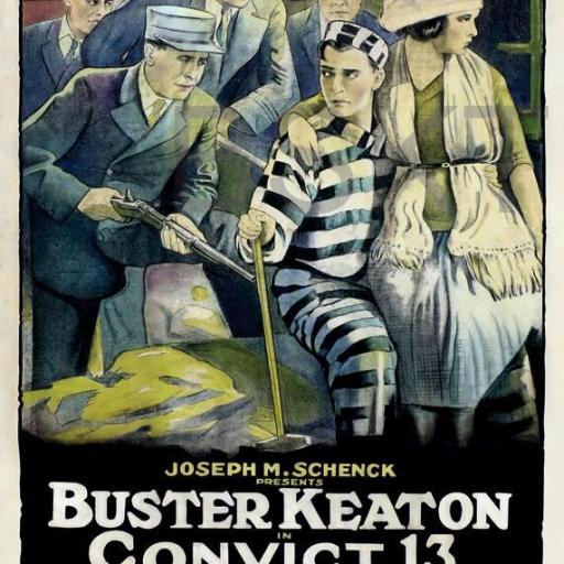 Cuadro en lienzo Buster Keaton Convict 13 [0]
