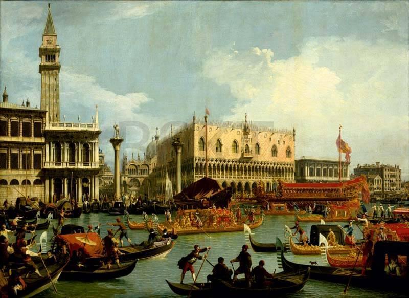 Cuadro en lienzo famoso para salón, Arte clásico, Canaletto