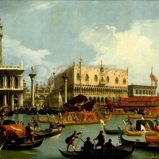 Cuadro en lienzo famoso para salón, Arte clásico, Canaletto [0]