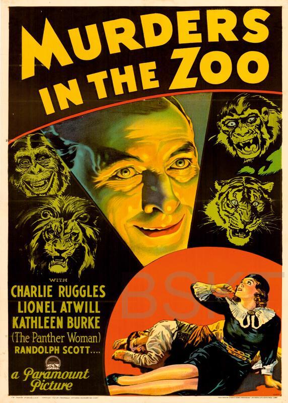 Cuadros en lienzo cine clásico asesinatos en el zoo
