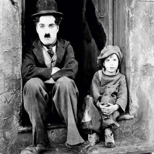 Cuadros en lienzo película clásica Charles Chaplin Charlot boy [0]