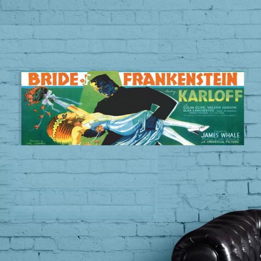 Cuadro en lienzo película clásica La novia de Frankenstein. [1]
