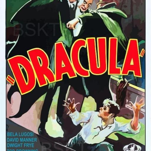 Cuadro en lienzo para decoración películas clásicas Drácula Cine