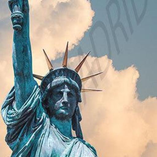 Cuadro en lienzo alargado para decorar XXL Nueva York NY estatua de la libertad