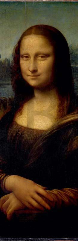 Cuadro en lienzo alargado Gioconda Mona Lissa Leonardo da Vinci