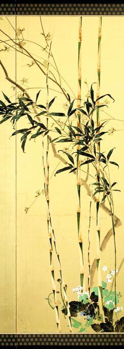 Cuadro en lienzo para decorar grabado japonés botánico