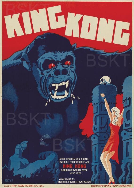 Cuadro en lienzo película clásica King Kong