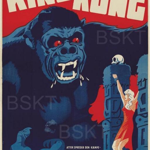 Cuadro en lienzo película clásica King Kong Cine