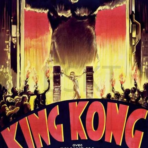 Cuadro en lienzo película clásica King Kong Cine [0]