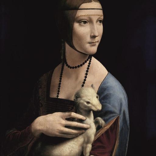 Cuadro en lienzo, Leonardo da Vinci, La Dama del armiño. [0]