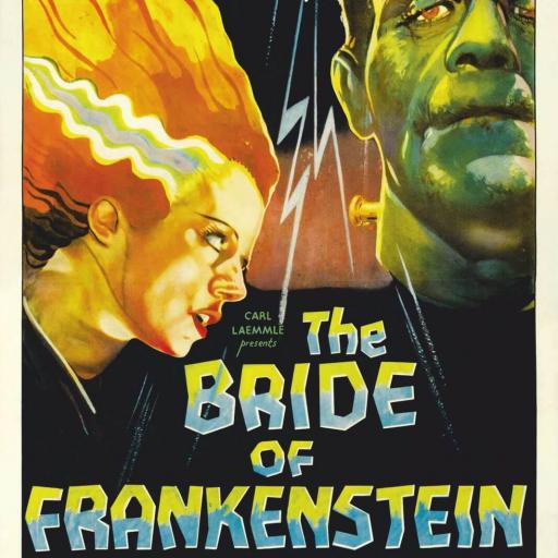 Cuadro en lienzo Película clásica terror, La Novia de Frankenstein. Karloff cine [0]