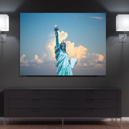 Cuadro en lienzo tamaño grande XXL para decoración NY Nueva York estatua de la Libertad [1]