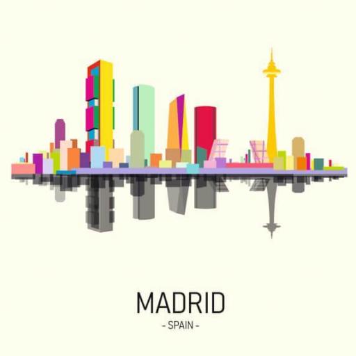 Cuadro en lienzo montado sobre bastidor Madrid España  [0]