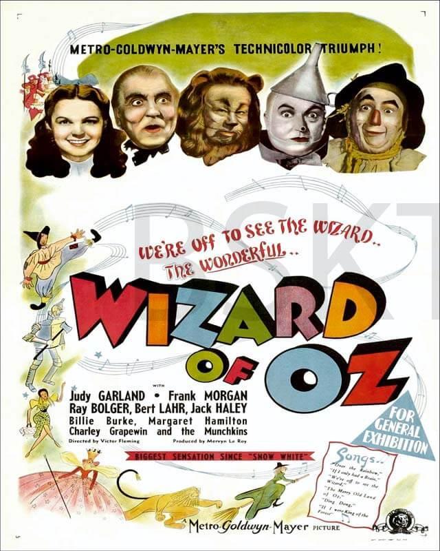 Cuadro en lienzo película Mago de Oz