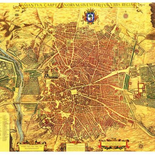 Cuadro lienzo Mapa Plano Madrid Pedro Texeira topografía [0]