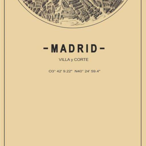 Cuadro en lienzo 90cm Madrid color beige [0]
