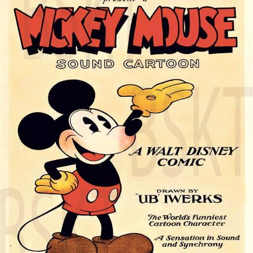 Cuadro lienzo para habitación niños Mickey Mouse
