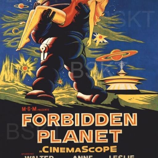 Cuadro en lienzo película clásica Forbidden planet Cine [0]