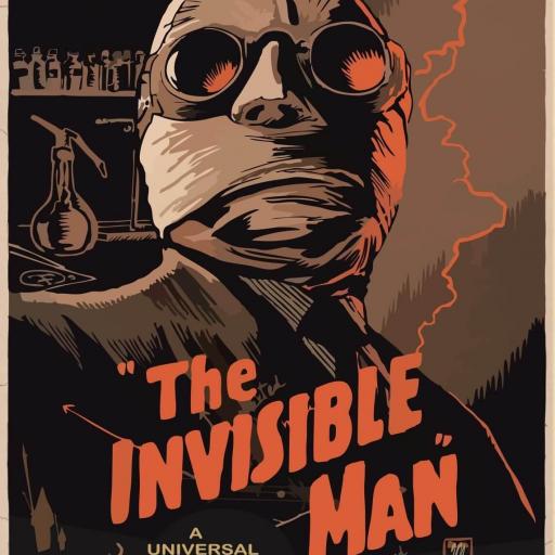 Cuadro película Clásica Vintage El hombre Invisible Cine