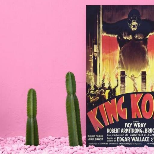 Cuadro en lienzo película clásica King Kong Cine [1]