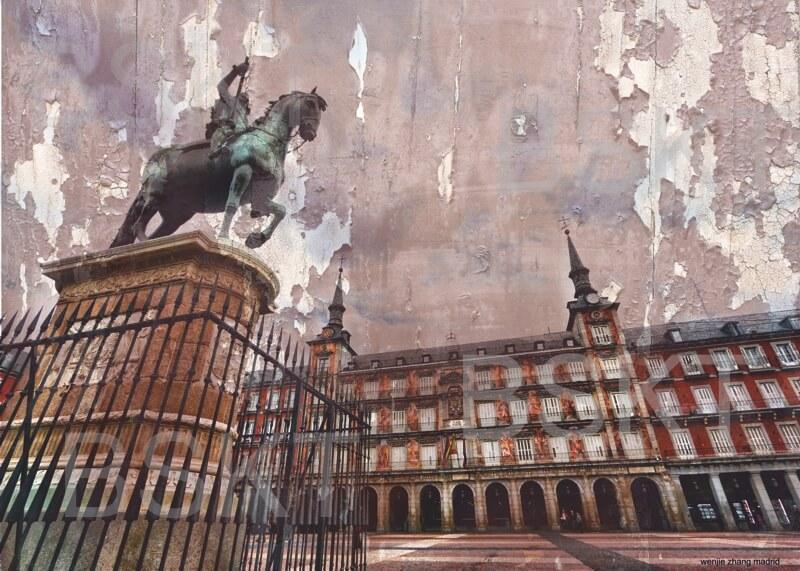 Cuadro en lienzo plaza Mayor de Madrid