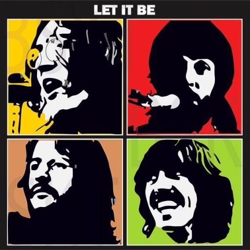Cuadro lienzo The Beatles Let it be