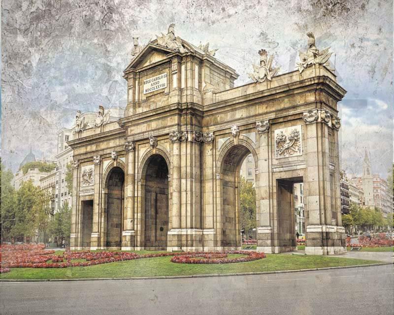 Cuadro en lienzo Madrid puerta de Alcalá