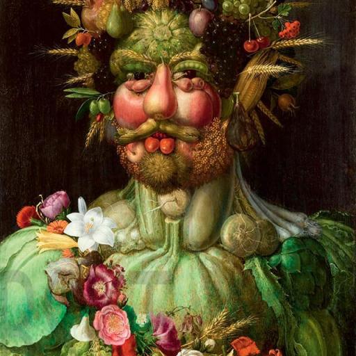Cuadro en lienzo Giuseppe Arcimboldo vegetales [0]