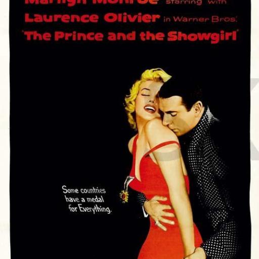 Cuadro en lienzo el príncipe y la corista Marilyn Monroe póster película