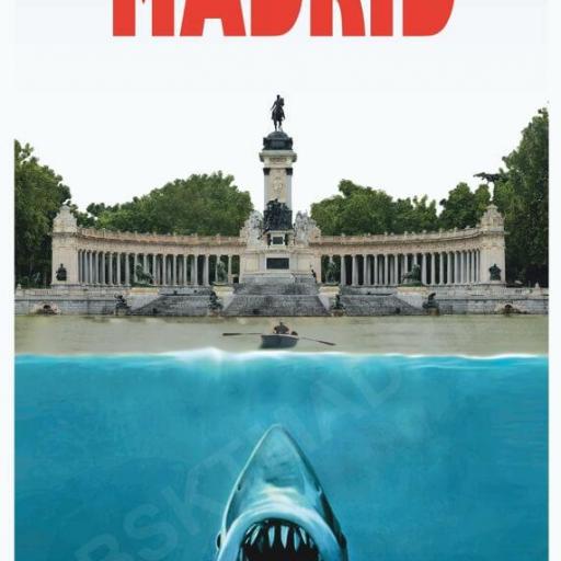 Cuadro tamaño mediano Madrid Tiburón parque del Retiro [0]