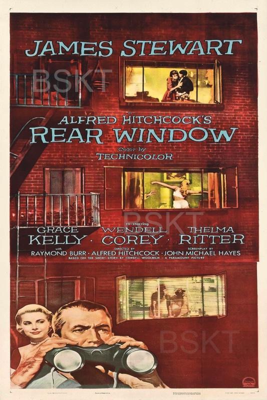 Cuadro en lienzo la ventana indiscreta Hitchcock cine póster clásico 