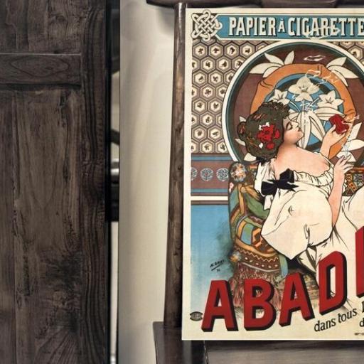Cuadro en lienzo cartel anunciador vintage Abadie [1]