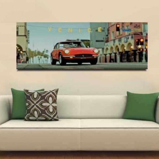 Cuadro en lienzo para decorar rectangular automóvil Ferrari [1]