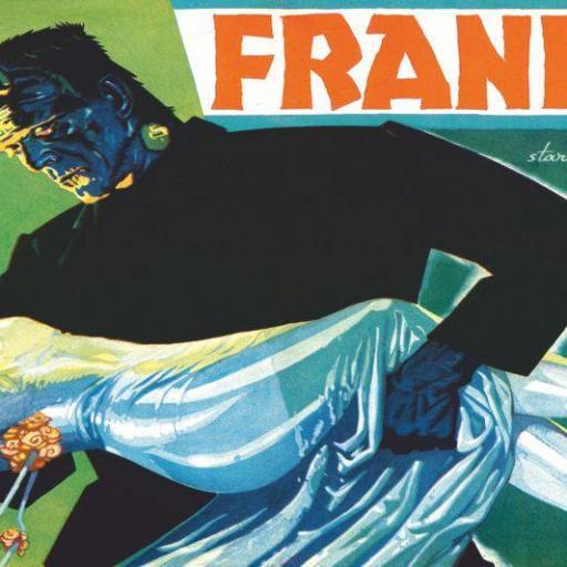 Cuadro en lienzo película clásica La novia de Frankenstein.