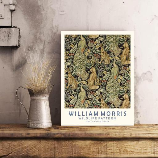 Cuadro en lienzo Wildlife Pattern, William Morris [1]